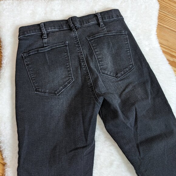 GAP Lace Fly Side Zip Skinny Jeans in Faded Black - Picture 12 of 13